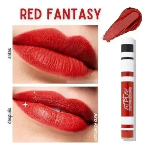 Batom Líquido Matte Manteiga de Karité Vitamina E, 6,5g - Mary Kay At Play® red fantasy