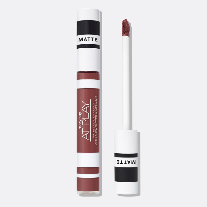 Batom Líquido Matte Manteiga de Karité Vitamina E, 6,5g - Mary Kay At Play® - Batom Líquido Matte com Manteiga de Karité e Vitamina E - Mary Kay At Play® - Call Me Rose - 6,5g